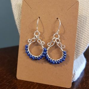 Artisan Blue Dangle Earrings